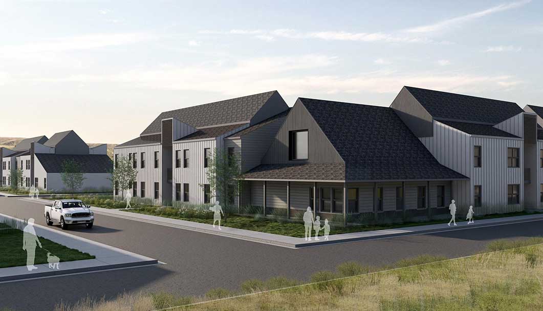 Rendering of the workforce housing project, Town of Hayden, CO.