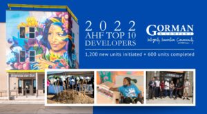 Photo&Graphic: Gorman & Company named a top 10 affordable housing developer by Affordable Housing Finance Magazine.